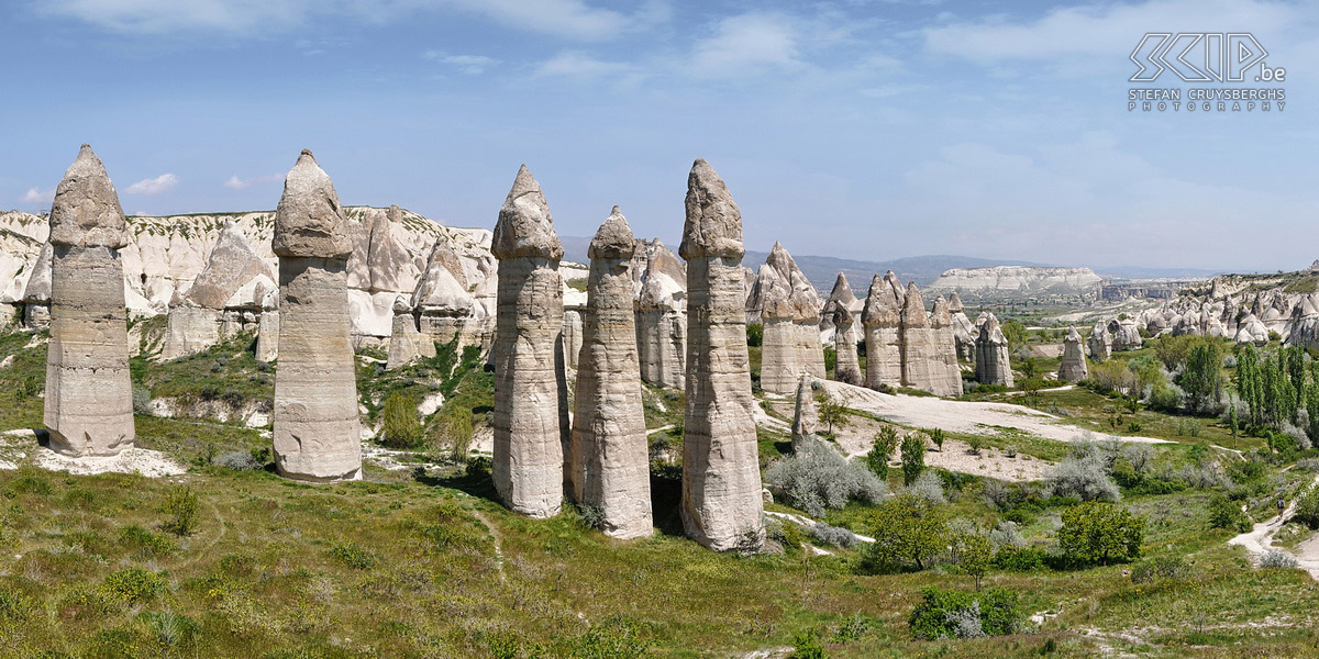 Cappadocia - Love valley From Uçhisar we walk through White Valley (Baglidere) and Love Valley with its impressive fairy chimneys, most of them amusingly phallic in appearance. Stefan Cruysberghs